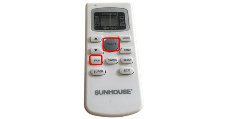 Hướng dẫn sử dụng điều hoà sunhouse Cách chỉnh điều hoà Sunhouse: Thay đổi tốc độ gió