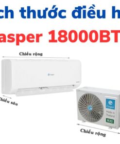Kích thước điều hòa Casper 18000 BTU
