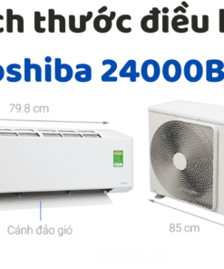 Kích Thước điều Hòa Toshiba 24000btu