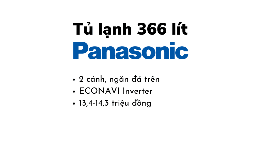 Tủ lạnh Panasonic 366L | có Inverter, dòng NR-TL381