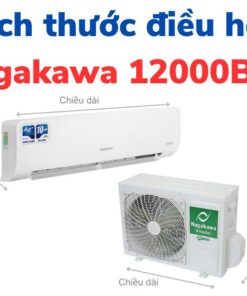 Kích thước điều hòa Nagakawa 12000BTU