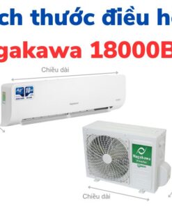 Kích thước điều hoà Nagakawa 18000BTU