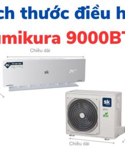 Kích thước điều hòa Sumikura 9000BTU