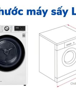Kích thước máy sấy LG 9kg