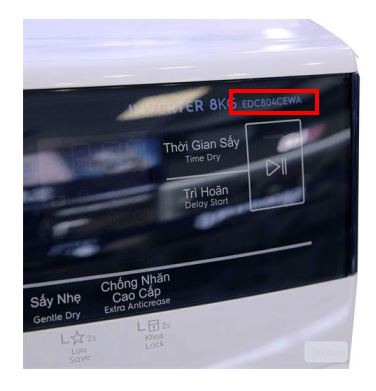 kí hiệu trên máy sấy ngưng tụ Electrolux