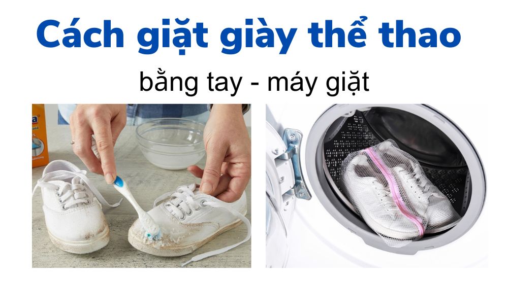 Cách giặt giày thể thao