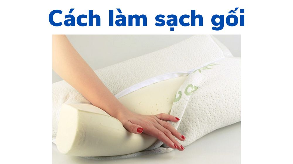 Cách làm sạch gối