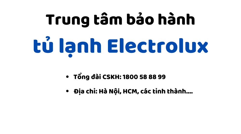 Trung Tâm Bảo Hành Tủ Lạnh Electrolux