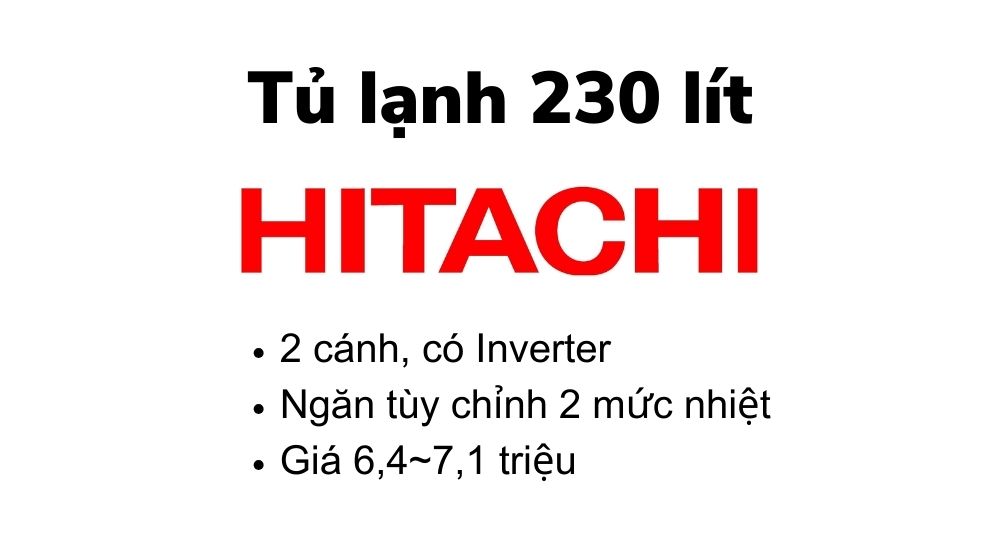 Tủ lạnh Hitachi 230 lít
