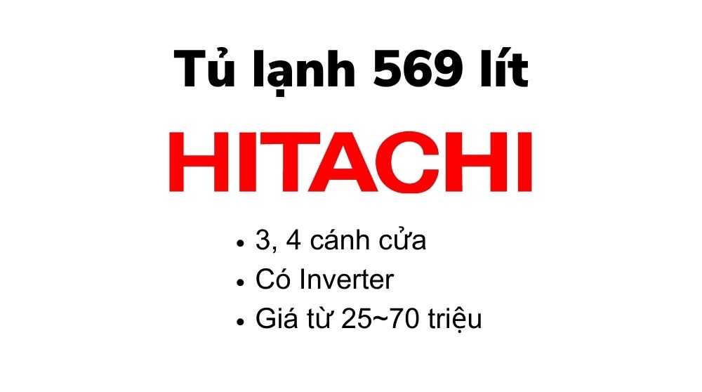Tủ lạnh Hitachi 569 lít