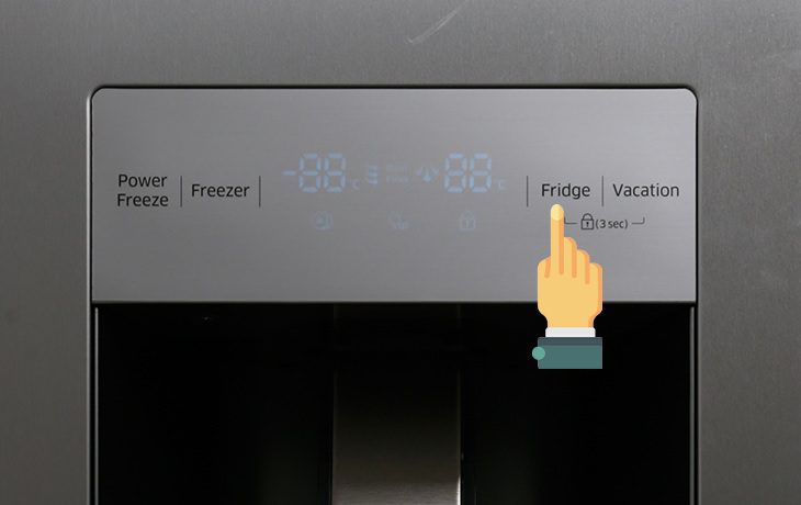 Cách điều chỉnh nhiệt độ ngăn mát tủ lạnh Samsung side by side