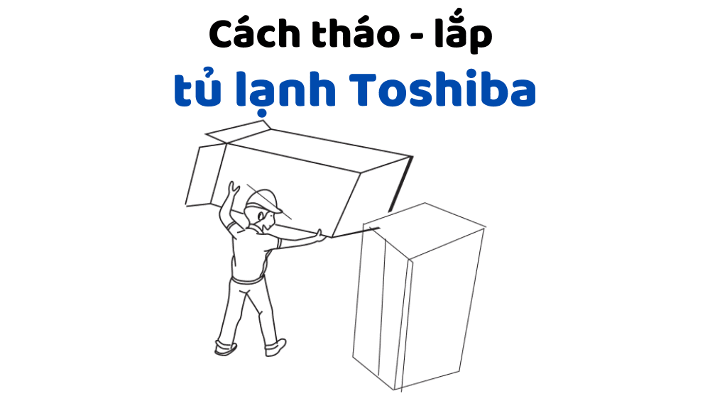 Cách lắp và tháo tủ lạnh Toshiba: Khay đá, mát, quạt gió…
