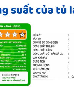 Công suất của tủ lạnh