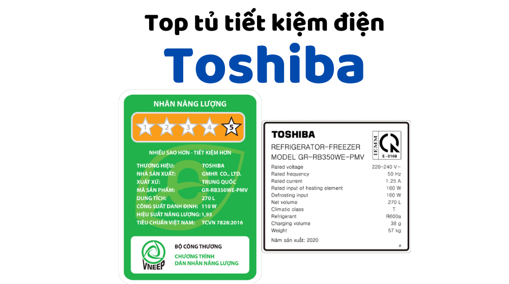 Top Tủ Lạnh Toshiba Tiết Kiệm điện
