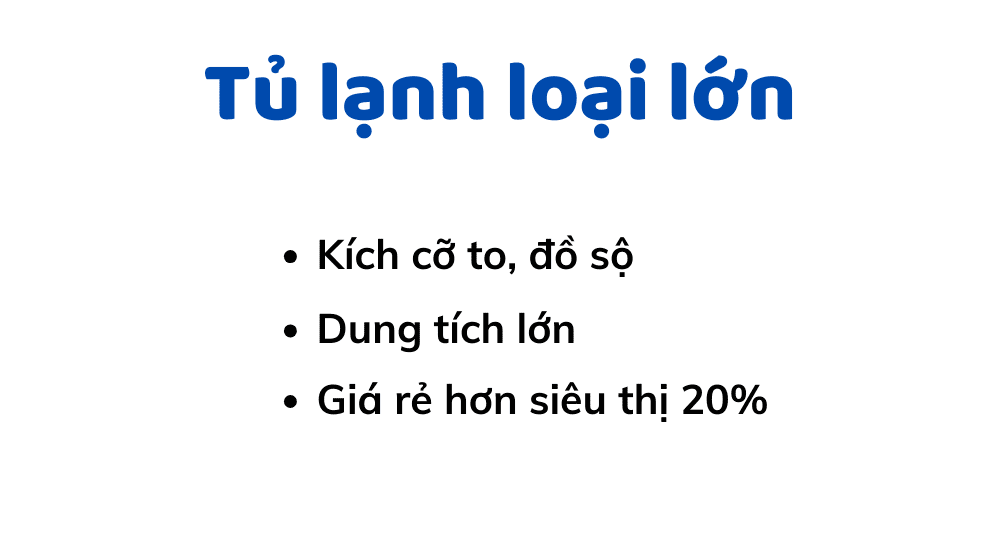 Tủ lạnh loại lớn