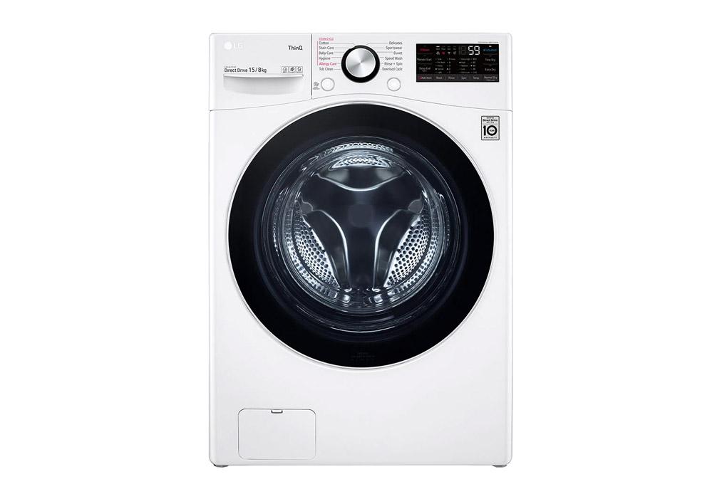 Máy giặt sấy LG F2515RTGW | 15kg cửa ngang inverter