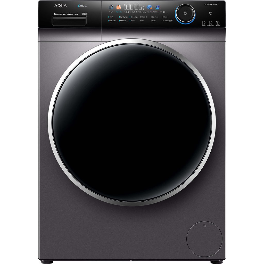 Máy giặt Aqua AQD-DD1101G PS | 11kg cửa ngang inverter