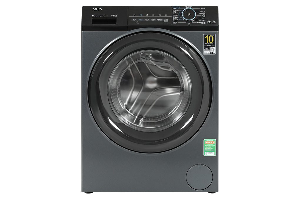 Máy giặt Aqua AQD-A852J BK | 8.5kg cửa ngang inverter