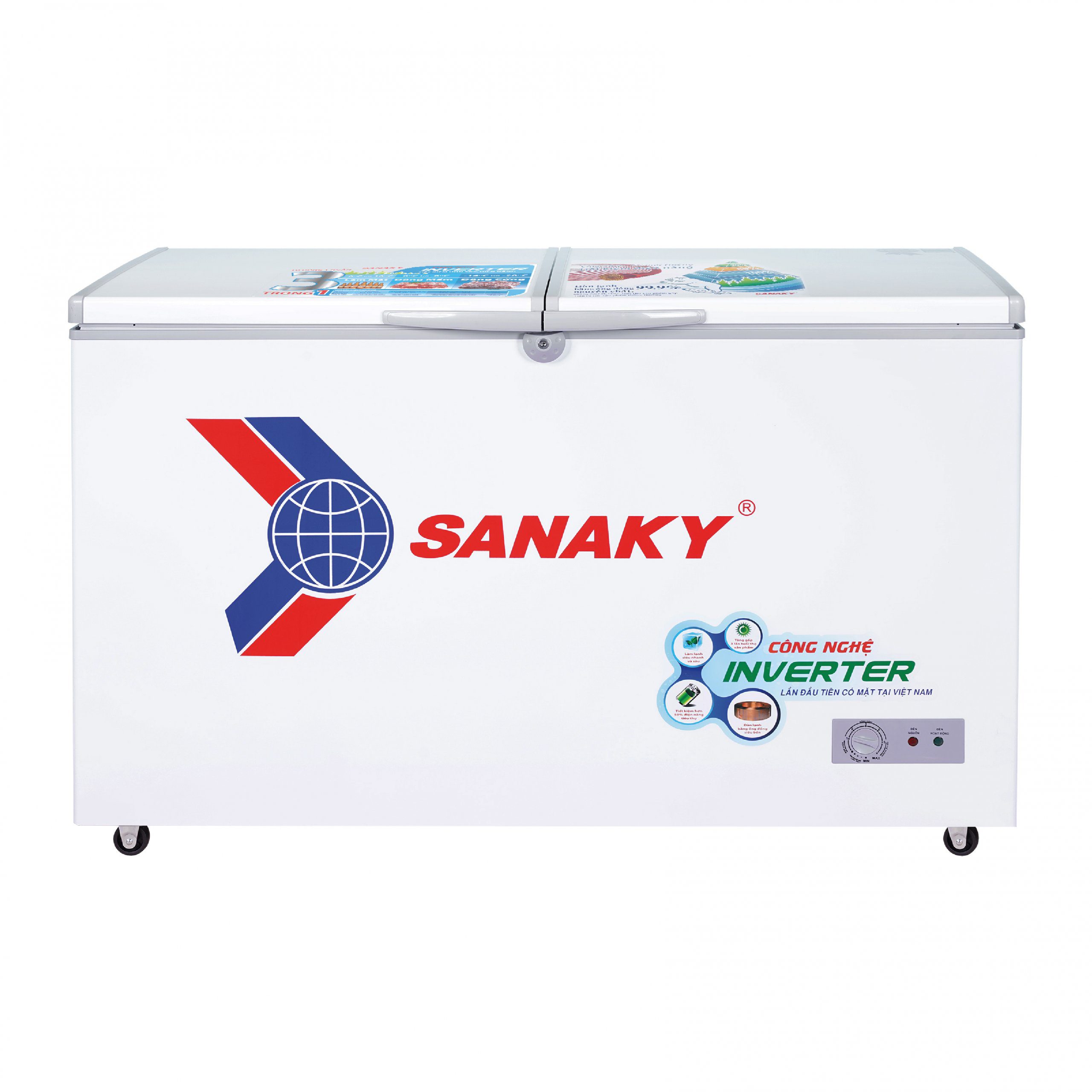 Tủ đông Sanaky VH-4099A3 | 305L 1 ngăn 2 cánh inverter