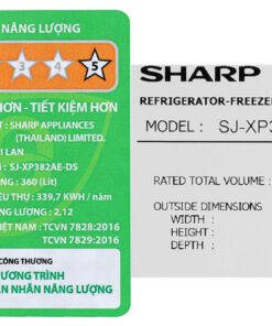 Tủ lạnh Sharp SJ-XP382AE-DS - hình số 5