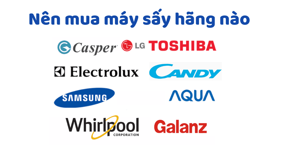 Nên mua máy sấy quần áo hãng nào