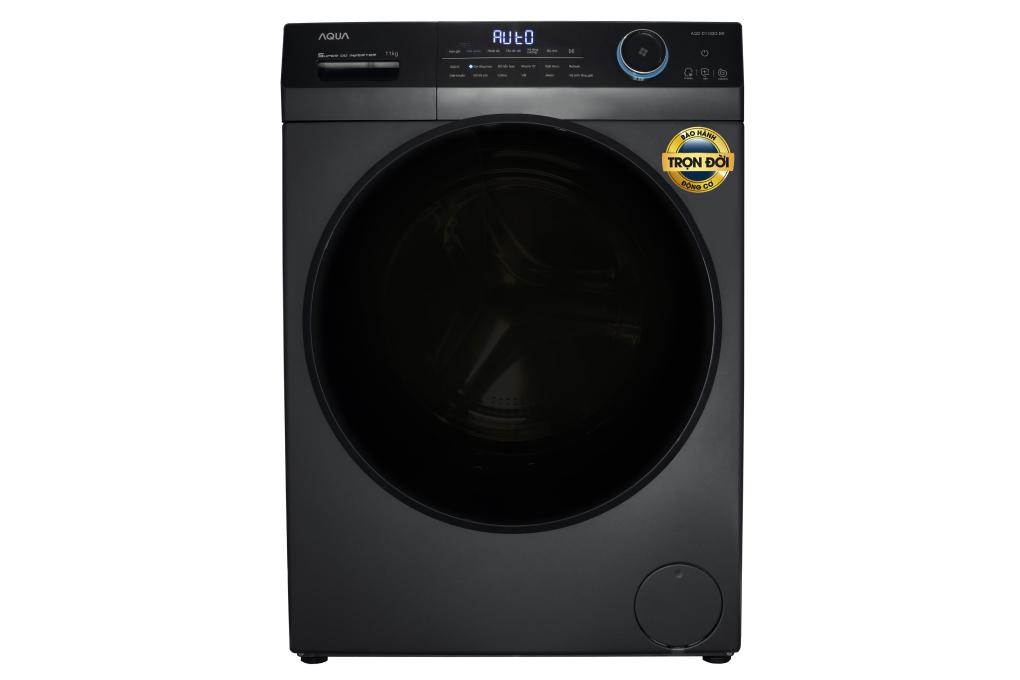 Máy giặt Aqua AQD-D1102G.BK | 11kg cửa ngang inverter