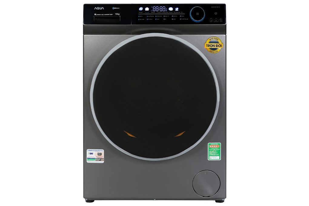 Máy giặt Aqua AQD-DD1001G.PS | 10kg cửa ngang inverter