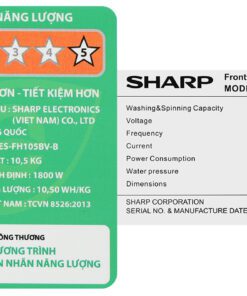 Máy giặt Sharp ES-FH105BV-B - hình số 9