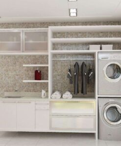 Cách giúp phòng giặt gọn gàng hơn, tiết kiệm không gian