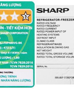 Tủ lạnh Sharp SJ-FXP480VG-BK - hình số 15