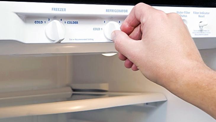 Điều chỉnh nhiệt độ phù hợp cho tủ lạnh