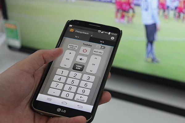 Màn hình chính của Quick Remote cho phép người dùng sẵn sàng điều chỉnh Màn hình chính của Quick Remote cho phép người dùng sẵn sàng điều chỉnh