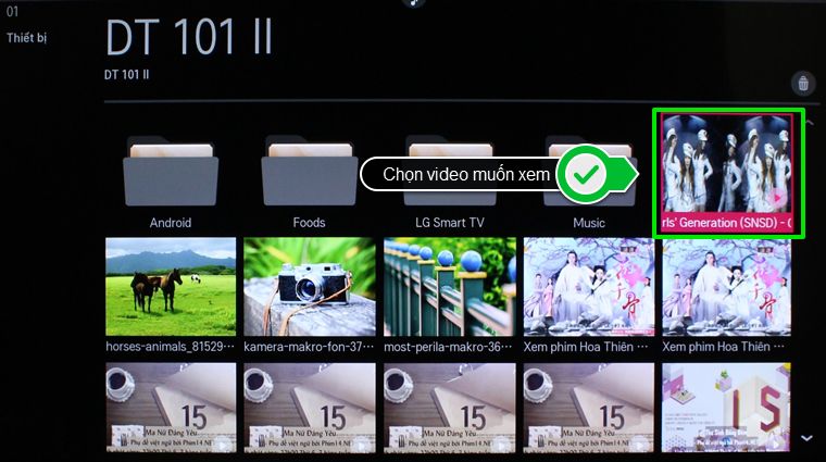 - Chọn video mà bạn muốn xem