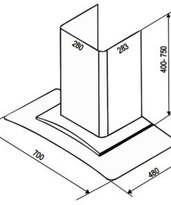 Máy hút mùi Bauer BC 70EC3 - hình số 2