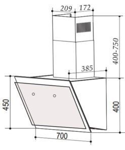 Máy hút mùi Bauer BCV 70MSI - hình số 2