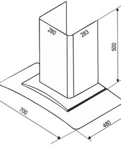 Máy hút mùi Bauer BC 70BS - hình số 2
