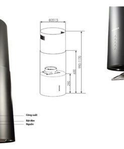 Máy hút mùi Kocher CXW-188BL - hình số 5