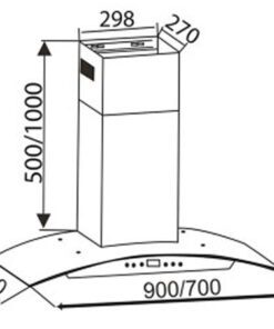 Máy hút mùi Canzy CZ-0490 - hình số 2