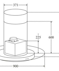 Máy hút mùi Canzy CZ-350C - hình số 2