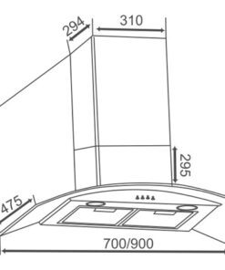 Máy hút mùi Canzy CZ-MLH-890 - hình số 2