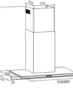 Máy hút mùi Eurosun EH-90AF75 - hình số 2