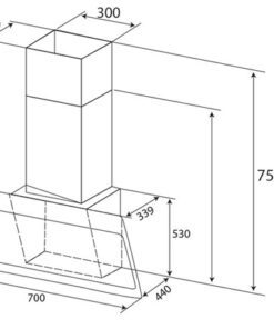 Máy hút mùi Kaff KF-70LH - hình số 2