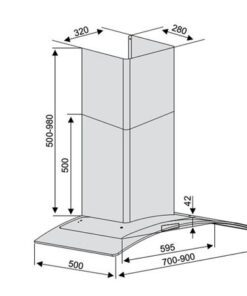 Máy hút mùi Lorca TA 2005C-70 - hình số 2