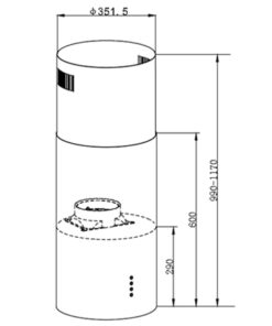 Máy hút mùi Kocher CXW-188BL - hình số 2