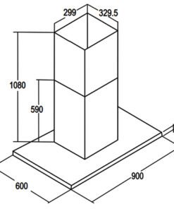 Máy hút mùi Bauer BIS 90CX - hình số 2