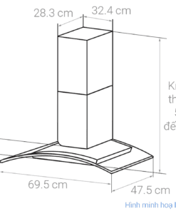 Máy hút mùi KAFF KF-GB107PB - hình số 11