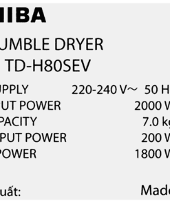 Máy sấy quần áo Toshiba TD-H80SEV(SK) - hình số 9