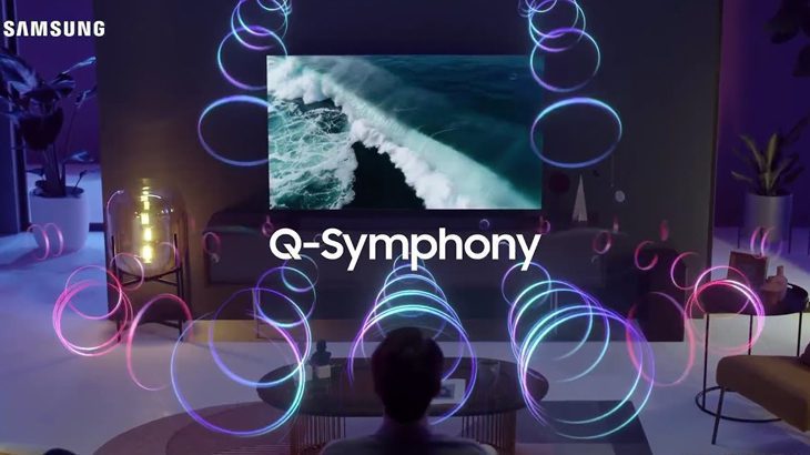 Công nghệ Q-Symphony độc quyền của Samsung đồng bộ loa thanh với loa tivi